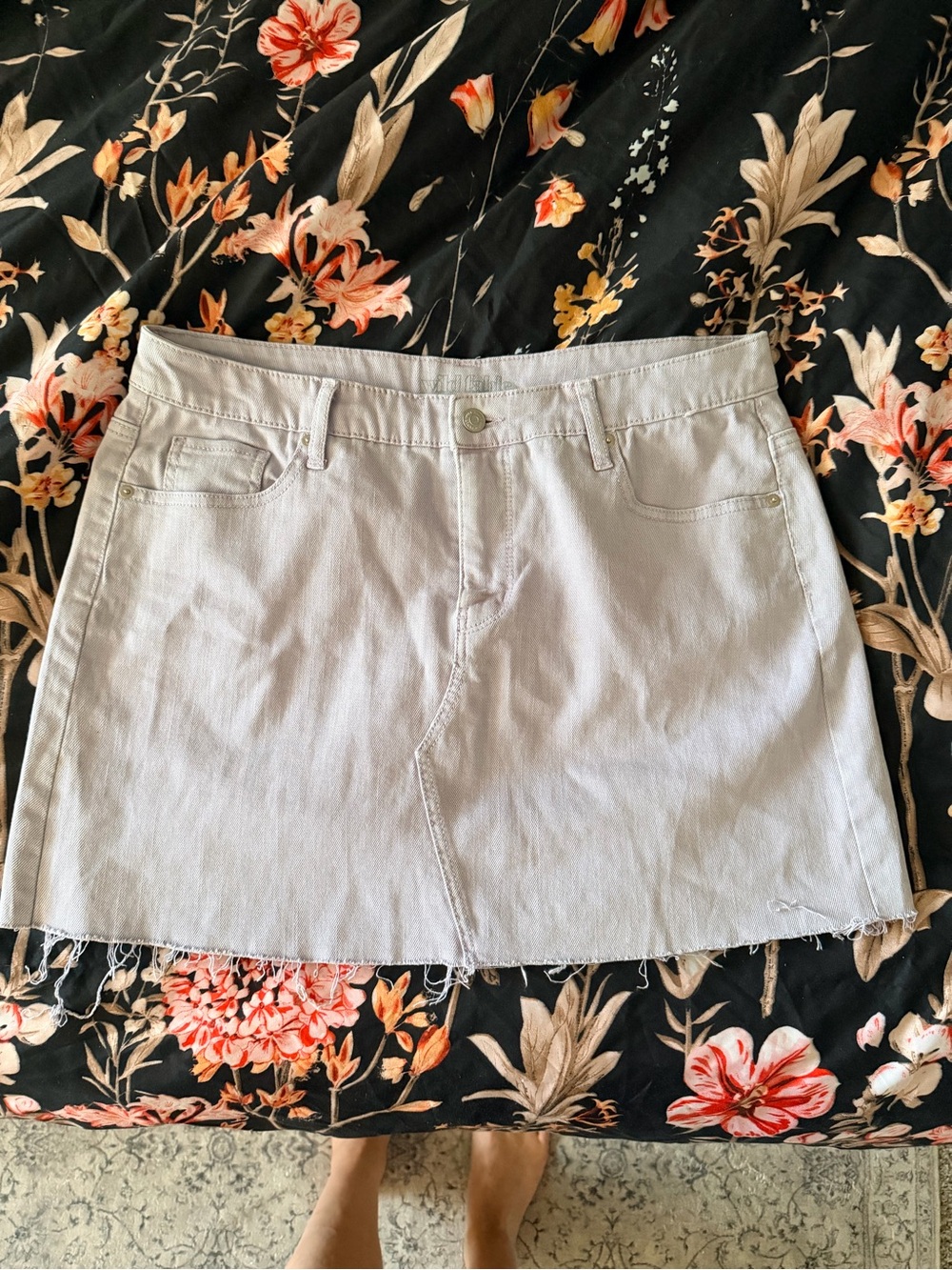 Wild Fable Light Purple/Lavender Mini Denim Skirt